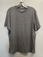 GapFit Men’s Gray Active Fit Short Sleeve Shirt Size Large NWT