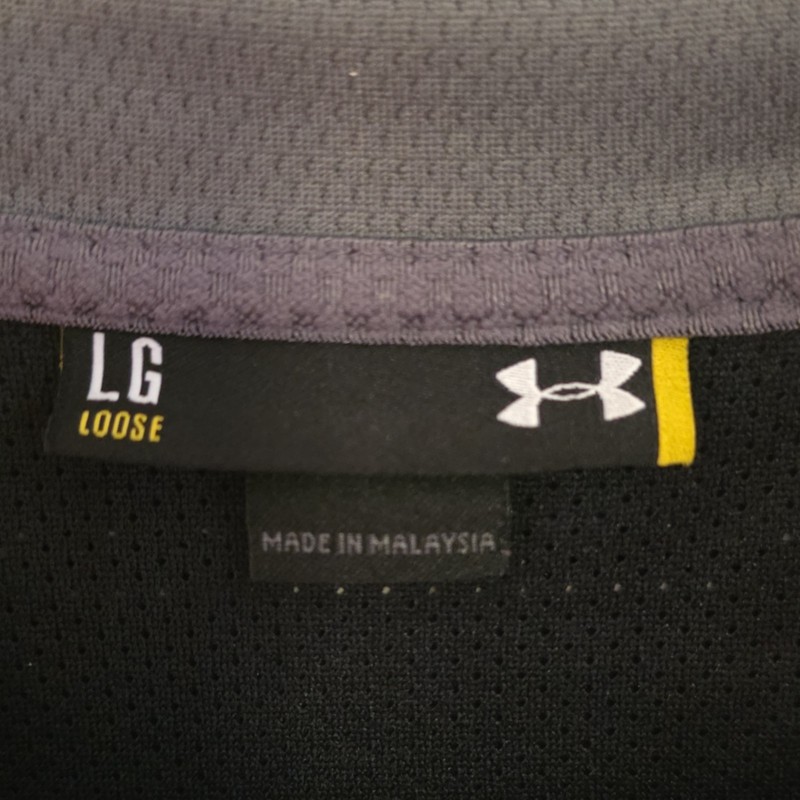 Under Armour Men's Gray 1/4 Zip Pullover Mock Neck Long Sleeve Loose Fit L gallery