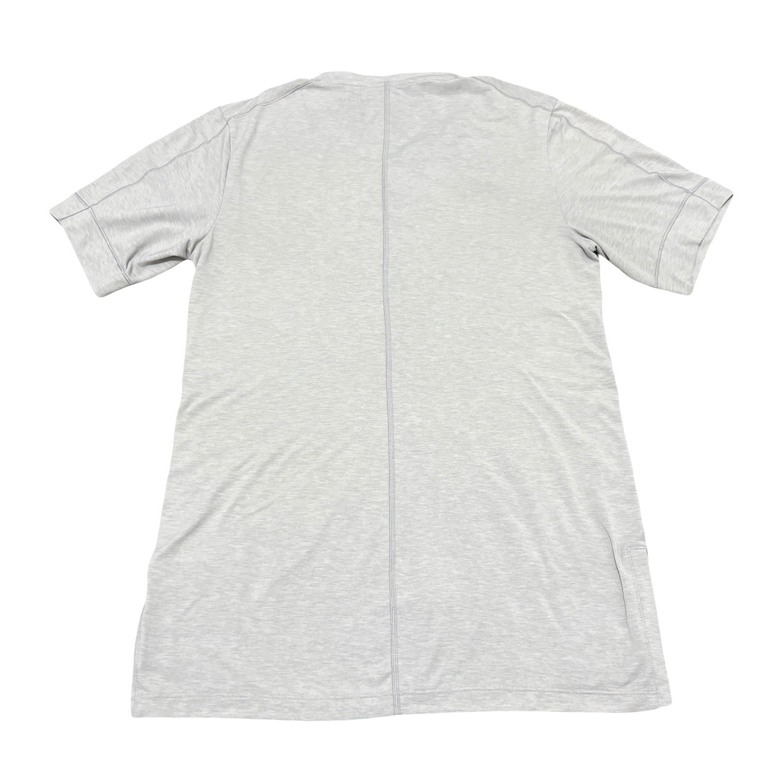 Nike Men’s Yoga Dri-FIT Slim Fit Short-Sleeve T-Shirt | Light Smoke Grey | Small gallery