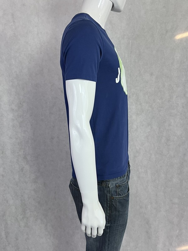 Nike Air Jordan Blue Mens Basketball Graphic Print Logo Cotton/Poly Tee Small gallery