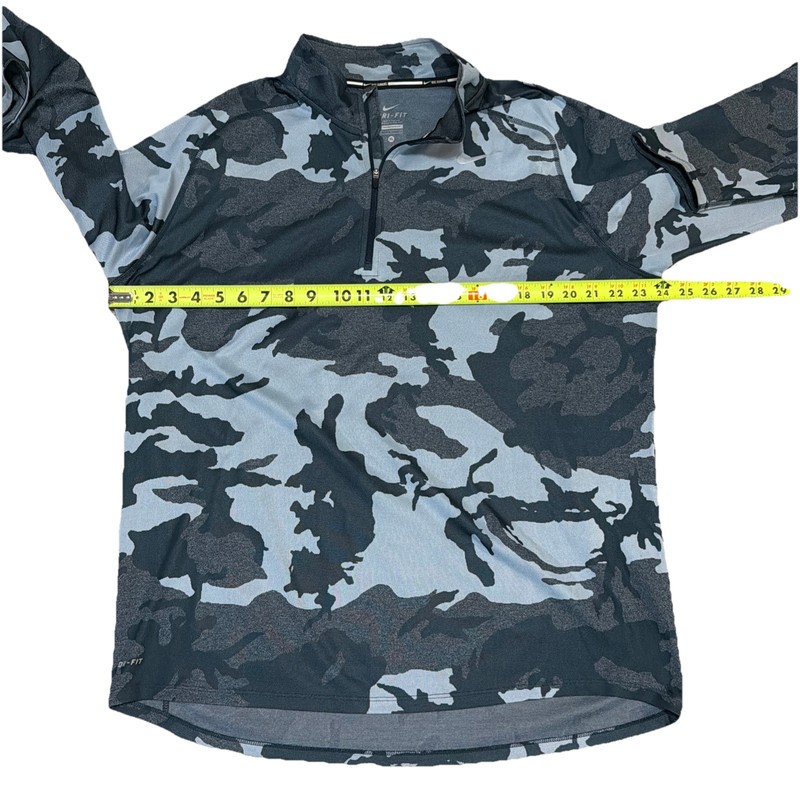 Nike Running Pullover Men's XL Camo Dri Fit 1/4 Zip Workout Reflective gallery