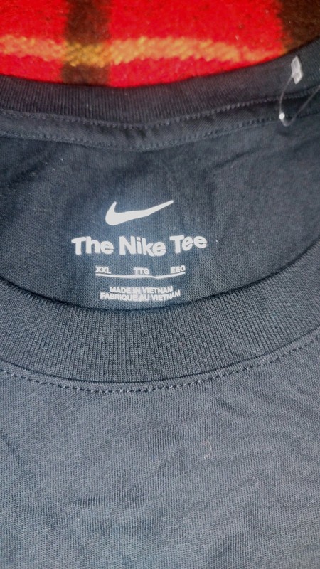 Nike Tee Men's Sportswear Graphic Print T-shirt Black 100%cotton Size XXL gallery
