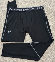 Under Armour ColdGear Fitted Mens Base Layer XXL Black Stretch Legging Warm Dry