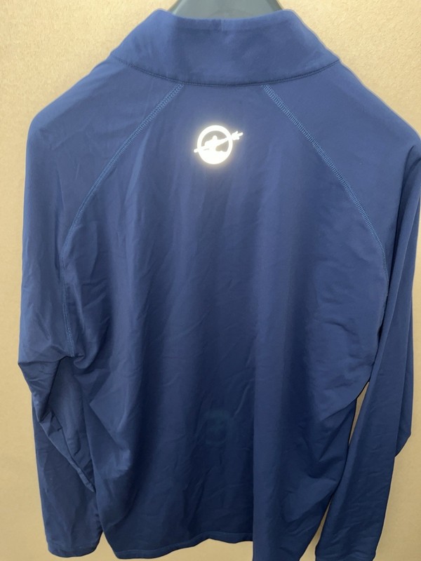 MINT MENS TRADEWIND QUARTER ZIP 1/4 LARGE NAVY BLUE STRETCH MINT gallery