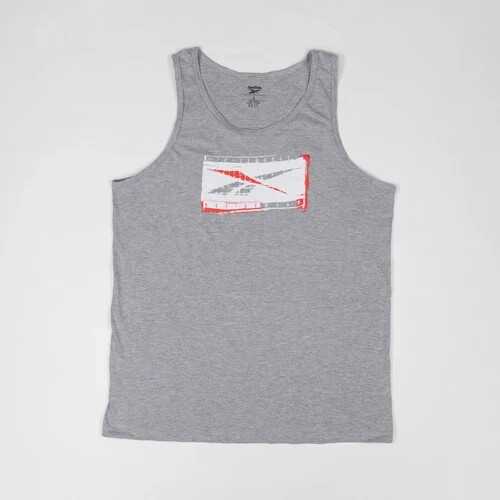 Reebok Men's Classic fit Sleeveless Graphic Print Tank Shirt , Gray, size: 2XL gallery
