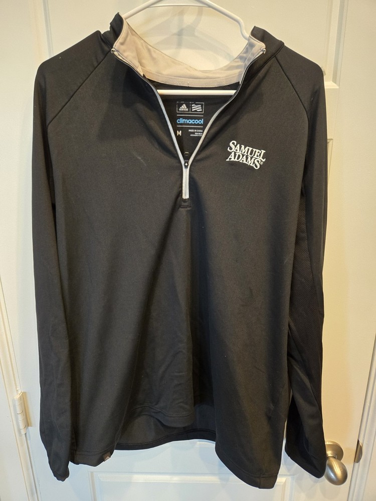 Rare Adidas Climacool 1/4 Zip Pullover Sam Adams Beer Mens M