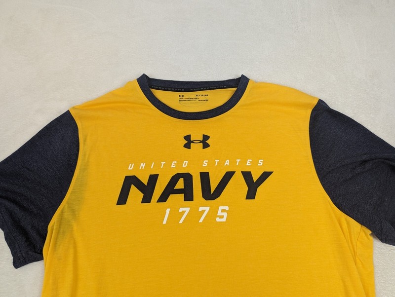 Under Armour Navy 1775 Heat Gear Shirt Men's Size X Large gallery