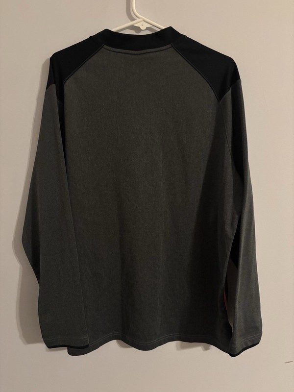 Mens Nike Black Gray Orange Dri-Fit OSU Pullover Shirt Long Sleeve 1/4 Zip XL gallery