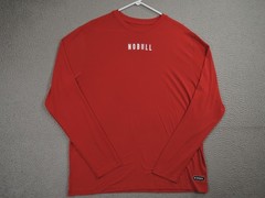 NOBULL Shirt Mens 2XL XXL Red NFL Combine Authentic Long Sleeve Training