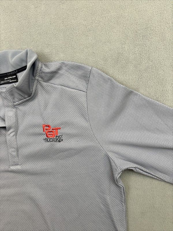 Under Armour Storm Golf Sweater Snap Button Mock Neck 1/4 Pullover Gray 2XL gallery