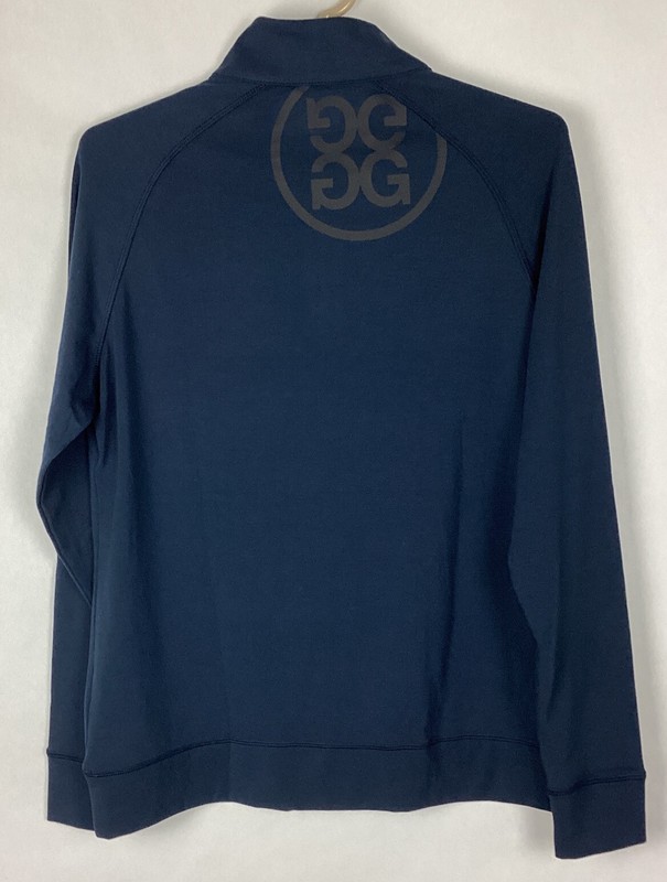 G/FORE Mens 1/4 Zip Pullover Luxe Staple Midlayer G4 Sz S Blue Blend LS New gallery