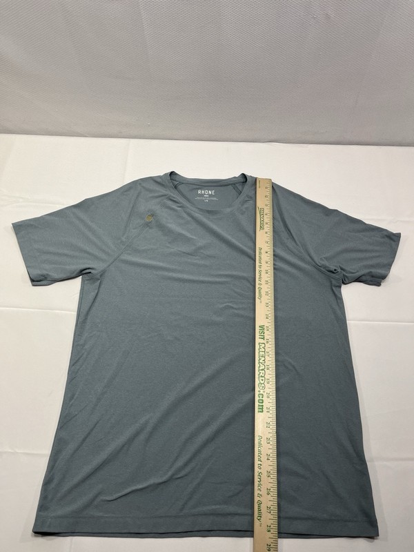 Rhone Reign T-Shirt Mens Large Heather Blueish Gray Performance Short Sleeve gallery