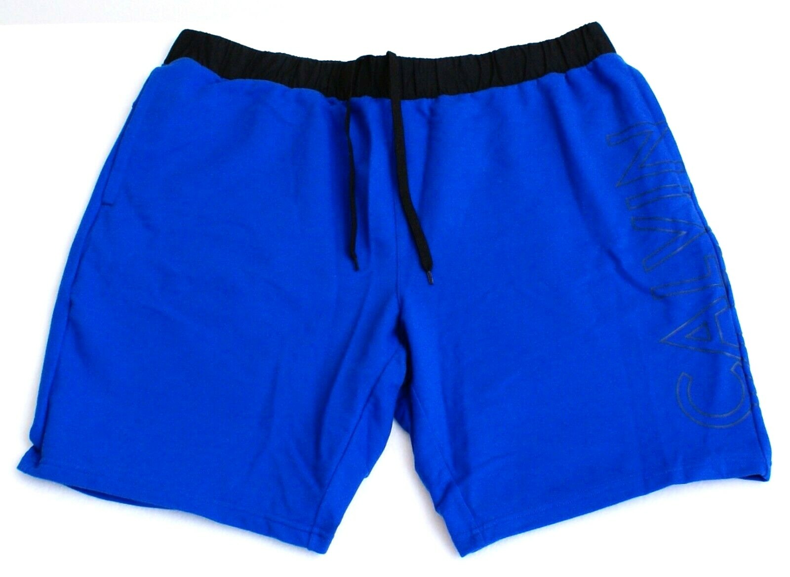 Calvin Klein Performance Signature Blue Stretch Athletic Shorts Men's NWT gallery