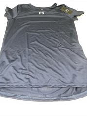 Under Armour- Womens Navy Blue Shortsleeve Shirt- Size M