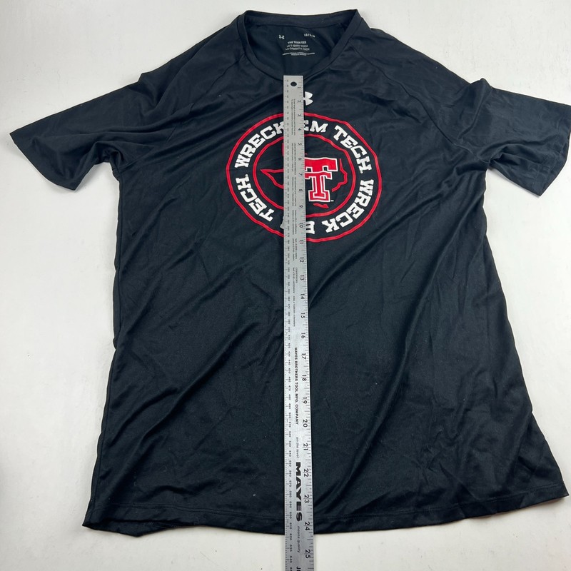Under Armour Texas Tech Wreck Em Tech Tee Black LG (41") Mens Performance Shirt gallery