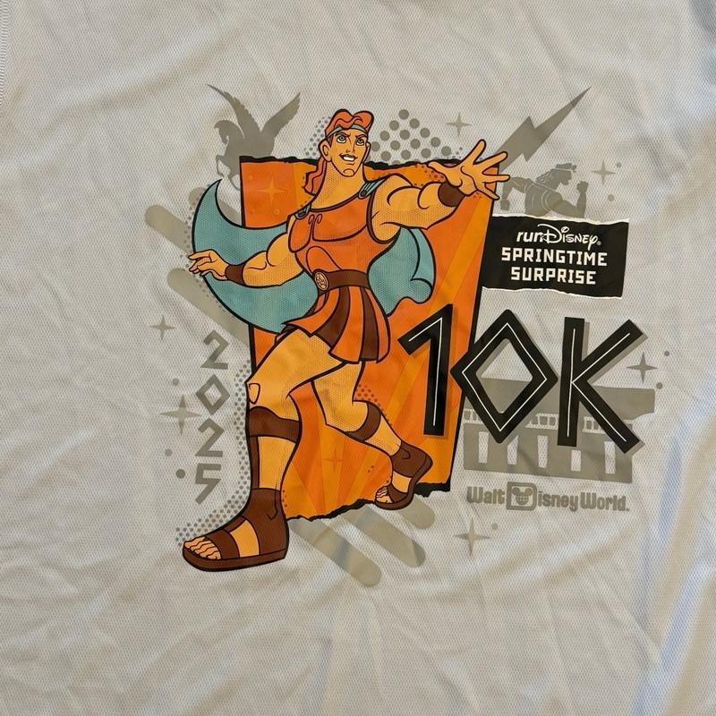 Run Disney 2025 10k 10 Miler Shirts Incredibles Hercules Adult sz L Lot 2 Brooks gallery