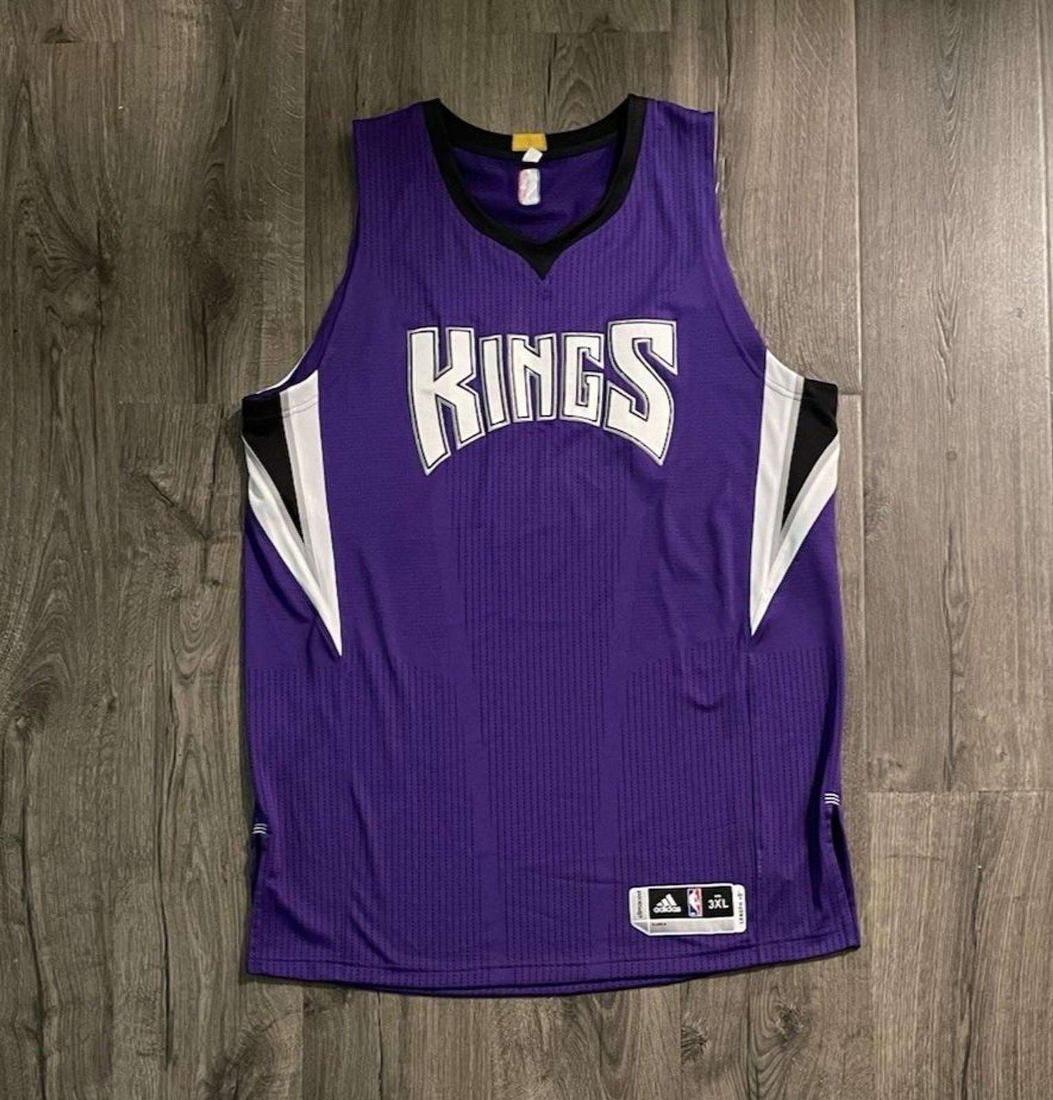 Men 3XL Sacramento Sac Sactown Kings Blank adidas 2014 2015 Authentic NBA Jersey gallery