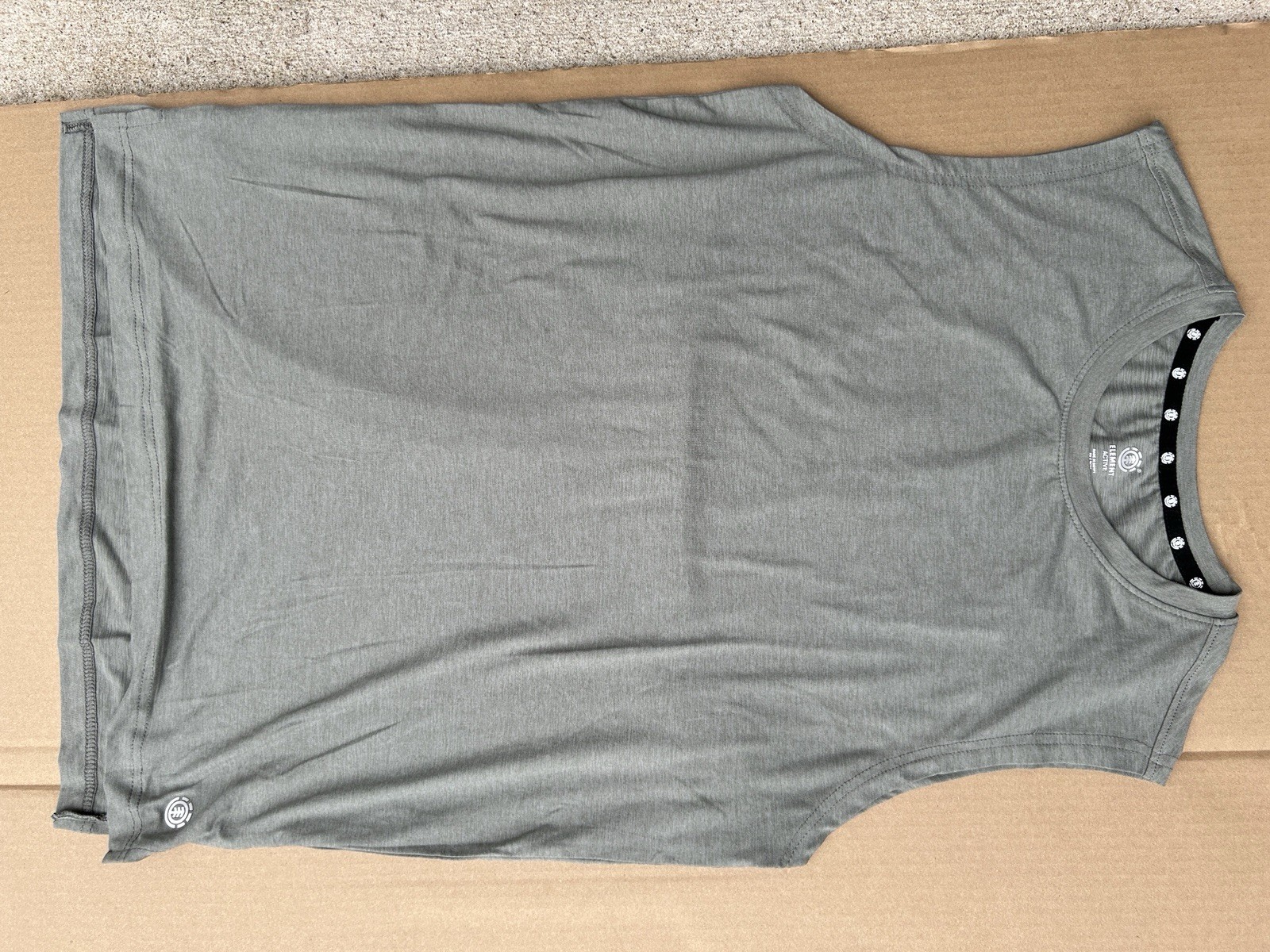 Element Active Tank Top Men’s Size M Moisture Wicking AGAVE GREEN HEATHER gallery