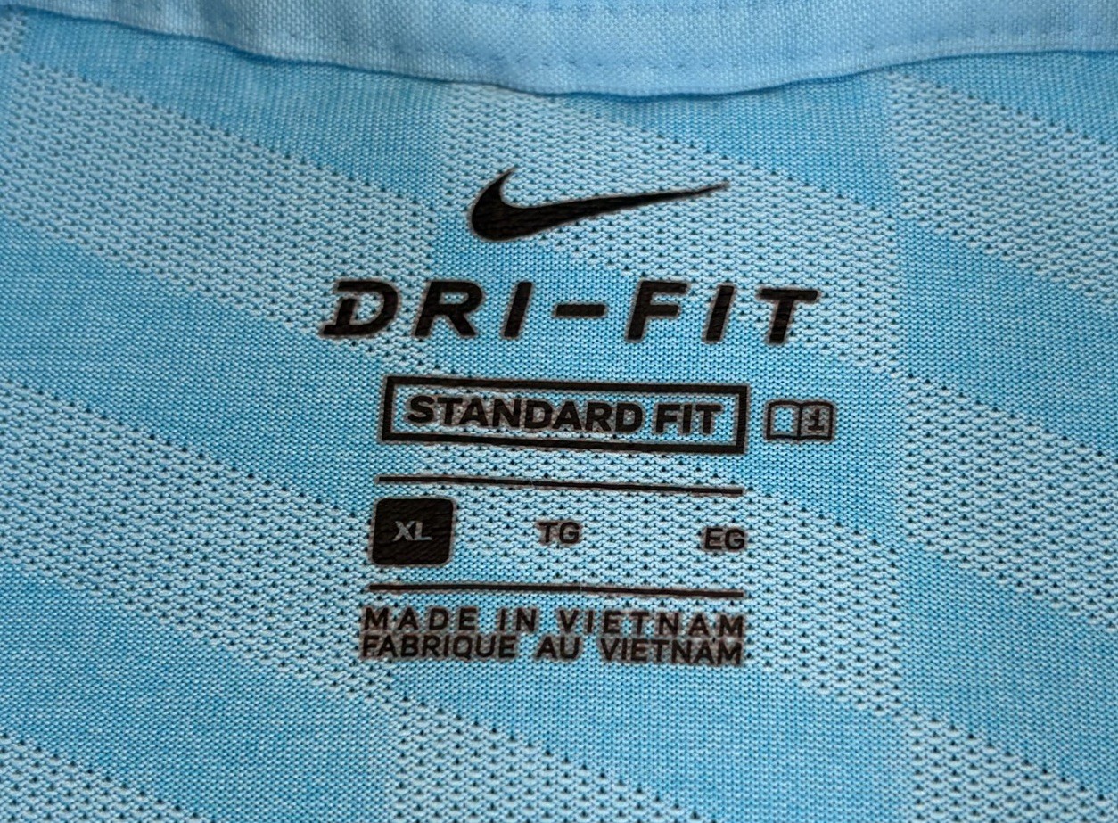 Nike Golf Dri-FIT Vapor Wing Jacquard Golf Polo Shirt Mens Size XL CI9780 Blue gallery