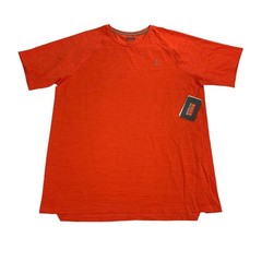 Bass Outdoor Mens Path Performance Logo Short Sleeve T-Shirt Paprika Orange XL