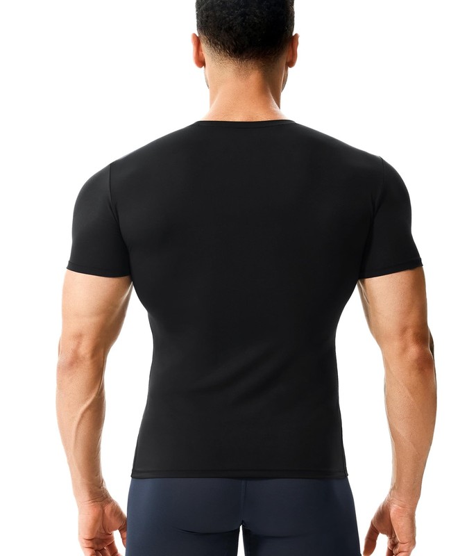 Compression Mens Shapewear Shirt Workout Body Shaper Tummy Control Tank Top f... gallery