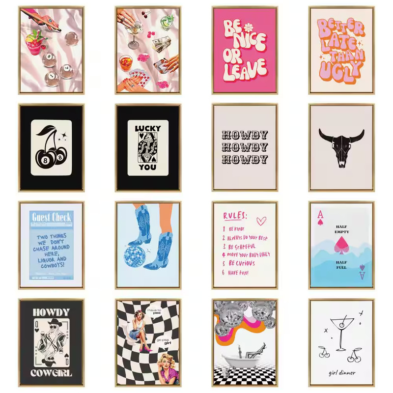 Sylvie Game Night Poker Framed Canvas by Honey Island Studio (Set of 1) Culture gallery