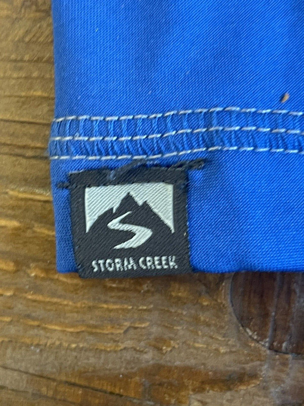 Storm Creek Michelin Raceway Road Atlanta Blue 1/4 Zip Pullover L FREE SHIP gallery
