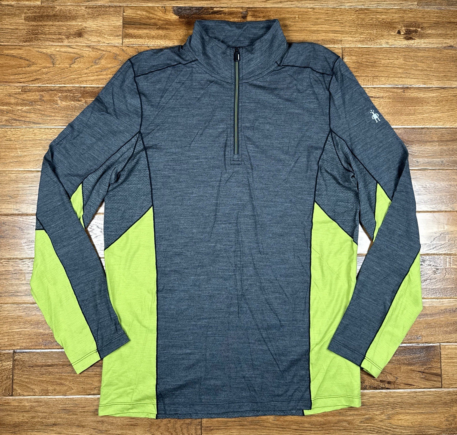 Smartwool Mens Merino Sport 150 Base Layer Long Sleeve 1/4 Zip Pullover Medium gallery