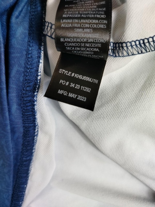 Kenneth Cole Golf Pullover Mens Small Blue 1/4 Zip Geometric Stretch Long Sleeve gallery