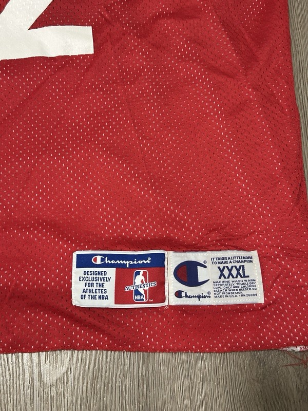 90's ATLANTA HAWKS TEAM ISSUED CHAMPION #25 REVERSIBLE BASK. PRACTICE JERSEY 3XL gallery