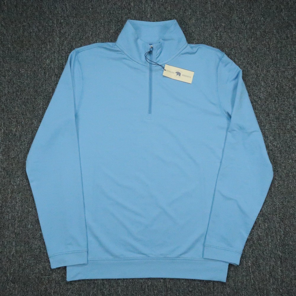 Onward Reserve Pullover Mens Small Blue Flow Performance Quarter Zip Athletic