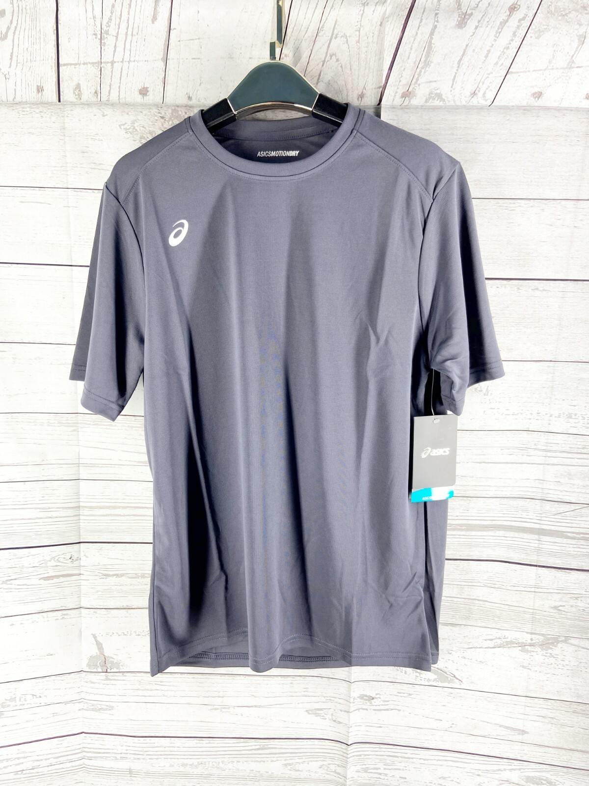 ASICS Mens Dark Gray Circuit 8 Crew Neck T-Shirt gallery