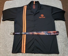 Jägermeister Button-up Jersey Style Shirt and Lanyard – Very Nice – Size XL