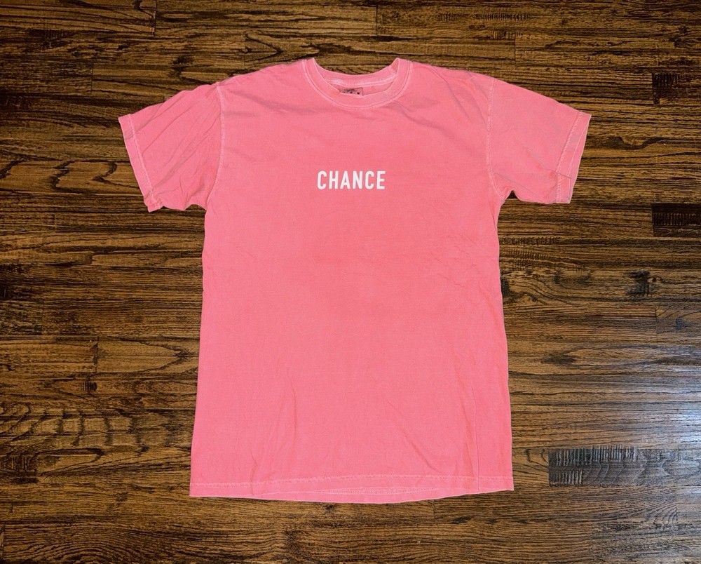 Chance The Rapper “Coloring Book” World Tour T-Shirt 2016 Chance 3 Pink Size M