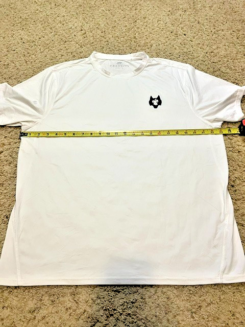 Greyson Men White Guide Sport Classic Performance Tee Shirt Size L EUC Brrr Golf gallery