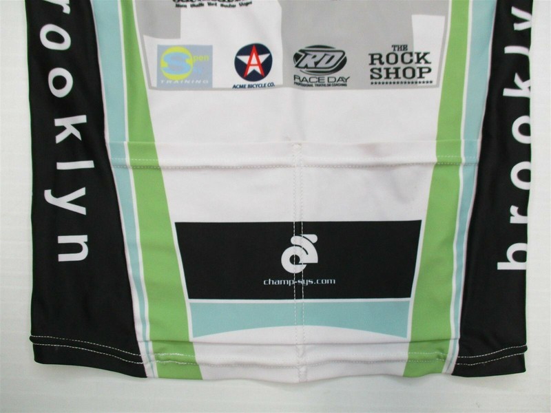 CHAMP-SYS.COM Mens Size S 1/2 Zip Fitted Brooklyn White Cycling Tank Top gallery