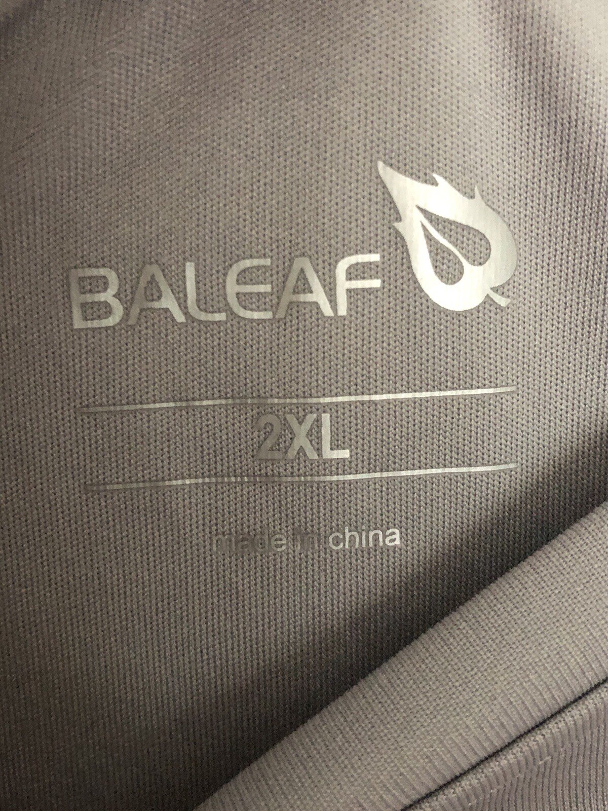 BALEAF Performance Shirt Mens 2XL Gray Long Sleeve Polyester UPF 50 + UV Block gallery