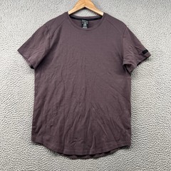 Alphalete Shirt Mens Large Maroon Red Short Sleeve Crewneck Gym Athletic Sports