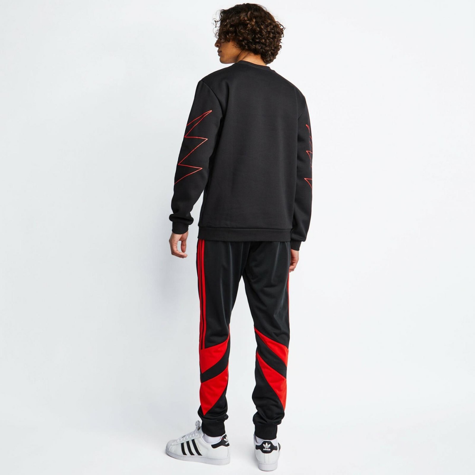 NEW ADIDAS CHILE TREF SUPERSTAR FLEECE TOP CREW SWEATER PULLOVER JUMPER MEN BLK gallery