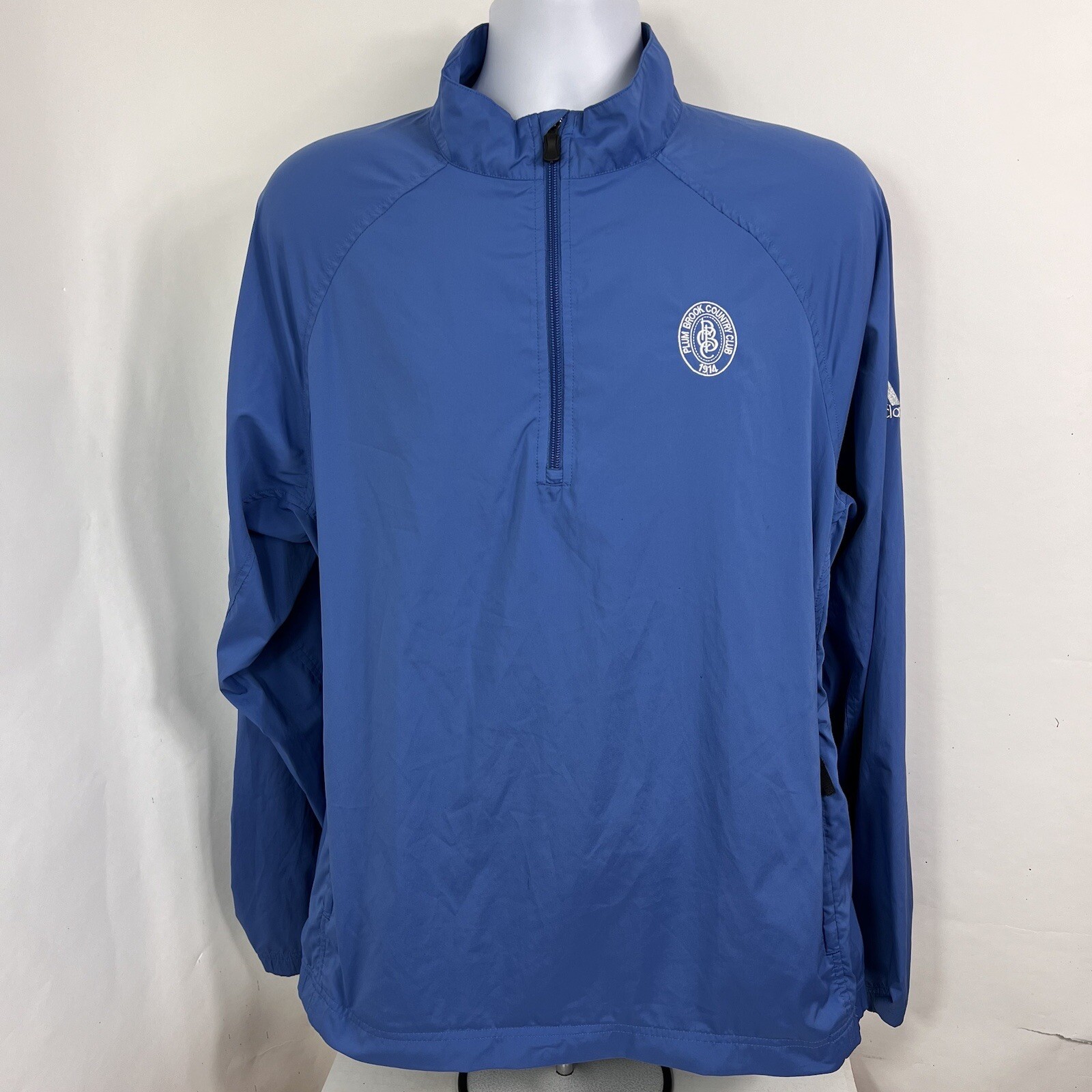 Adidas Windbreaker Men's Large ClimaProof Wind 1/4 Zip Pullover Lightweight gallery