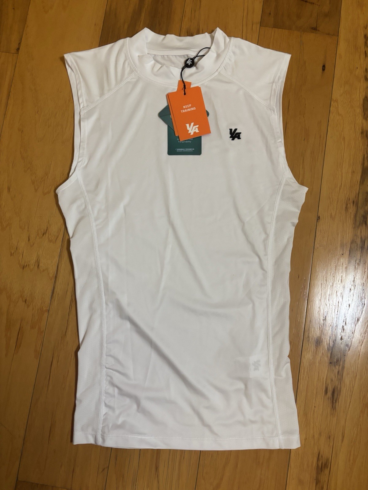 YoungLA Stealth Compression Cut-Off White Size Small gallery