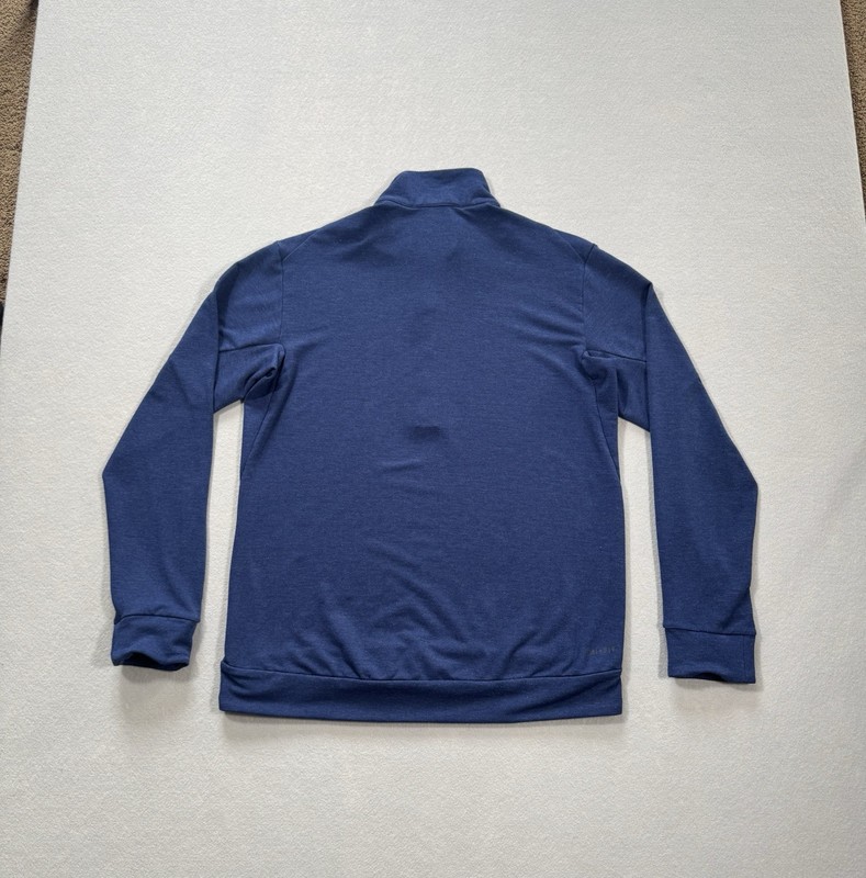 Nike Pullover Mens Medium Blue Dri-Fit Dry 1/2 Zip Stretch Golf Sports gallery