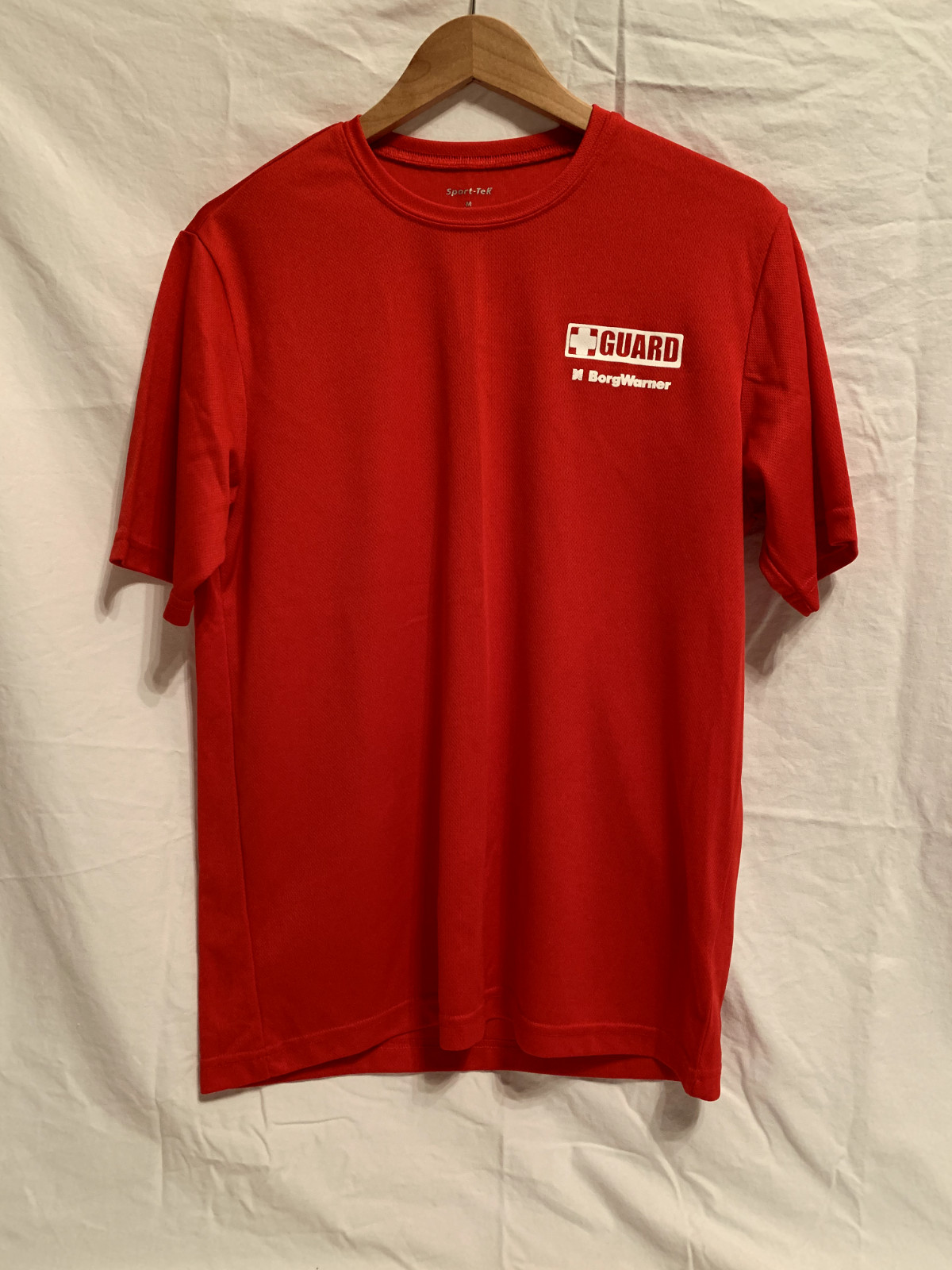 New Lifeguard Shirt - Men's Size Medium Sport Tek Active Moisture Wicking Red gallery