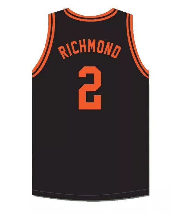 Throwback Richmond #2 High School Basketball Jerseys White Orange Black Custom gallery