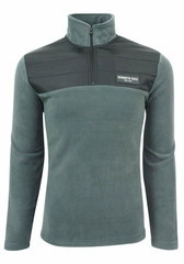 Kenneth Cole New York NEW Men Color Block Mock Neck 1/4 Zip Pullover Shirt L $80