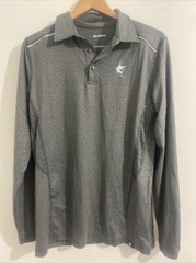 White Water 1/4 Zip Shirt Medium Long Sleeve Grey Vented