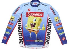 🔥Supreme®/SpongeBob SquarePants Castelli® L/S Cycling Jersey| Medium | SS25