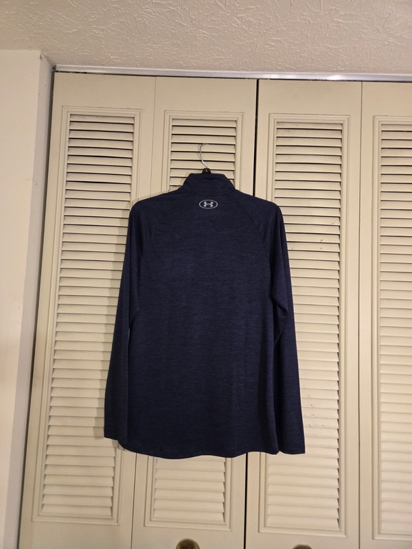 Under Armour 1328495 Men's UA Tech 2.0 1/2 Zip Long Sleeve Blue Shirt Size Small gallery