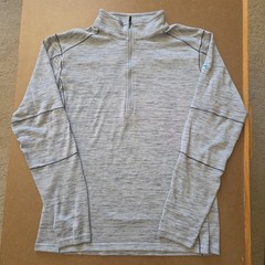 Kuhl Size L Alloy 1/4 Zip Activewear Lightweight Pullover Cloud Gray Style