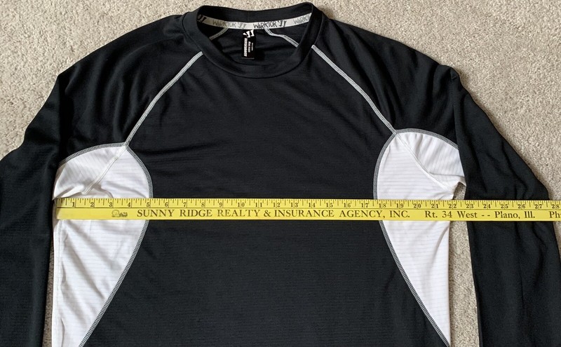 Warrior Base Layer Long Sleeve Mens Black Pullover Sz X-Large Made in USA gallery